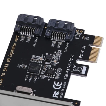 PCIe PCI Express į SATA3.0 2-Port SATA III 6G Valdytojas Plėtimosi Kortelės Adapteris