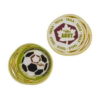 Pigūs aukštos kokybės futbolo žaidimas sporto progines monetas, aukštos kokybės cinkuoto plieno lydinio, dvipusis monetos