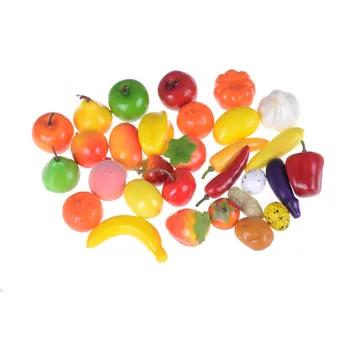 Putų Mini Modeliavimo Dirbtinių Vaisių ir Daržovių, Virtuvės Žaislai, skirti Vaikams Apsimesti Žaisti Žaislai Karšto Pardavimo 10vnt/daug