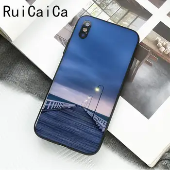 RuiCaiCa Dekoracijos kraštovaizdžio nuostabi ežero tiltas Telefono dėklas skirtas iPhone 12 8 7 6 6S Plus X XS MAX 5 5S SE XR 11 11 12 pro promax