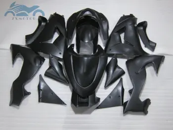Savo užsakymą purvasargiai komplektas KAWASAKI Ninja 2006 m. 2007 m ZX 10R motociklo ABS plastiko lauktuvės dalys ZX10R 06 07 matinė juoda rinkiniai