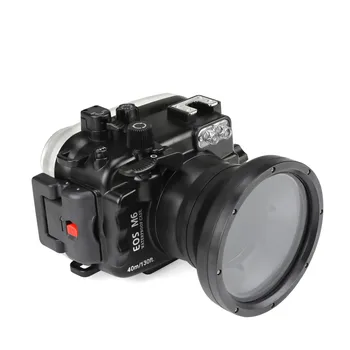 SeaFrogs 40m/130ft Povandeninio Nardymo Fotoaparato Korpusas Atveju Canon EOS M6 (18-55MM)