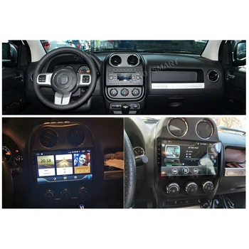 Sinosmart 8 Core DSP 48 2Din IPS/QLED 2.5 D ekrano automobilių gps multimedijos radijo navigacijos grotuvas Jeep Compass 2010 20112012-2016