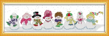 Sniego kryželiu rinkinys 14ct 11ct skaičius print dekoruotos drobės, siuvinėjimo, susiuvimo 