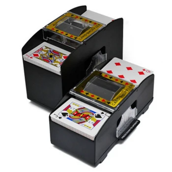Stalo Žaidimas Pokerio Kortos Mediniai Elektros Automatiniai žaidimų Kortelės Maišyklė Pokerio denio maišyklė Žaidimai laimingas šalis