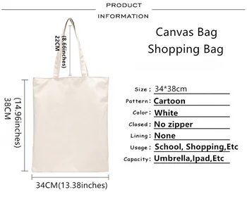Totoro pirkinių krepšys, rankinė, medvilnės bakalėjos ekologinio daugkartinio naudojimo bolsa maišelį bolsas ecologicas shoping maišeliu tohidlou