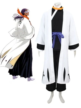Tousen Kaname Cos Anime BLEACH Cosplay Vyras Moteris Helovinas Japonų kimono Cosplay Kostiumų Kapitonas devintoji komanda