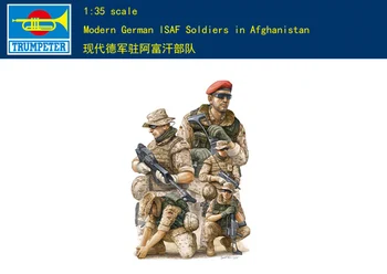 Trimitas 00421 1:35 šiuolaikinės vokiečių karių Afganistane Asamblėjos modelis