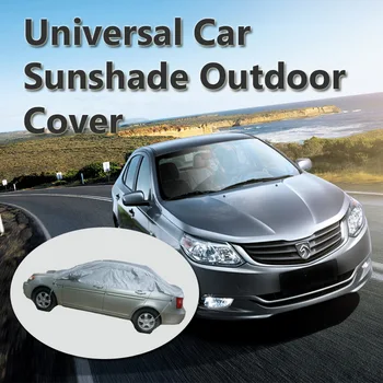 Universalus Pusė Automobilių Apima Kelią PVC 3.0*1.5*0.5 m Šilumos Apsaugos Automobilį nuo saulės pavėsyje, 3L Silver
