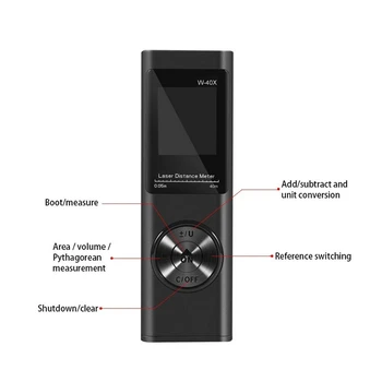 USB Skaitmeninis Lazerinis tolimatis tipo Protingo Atstumo Matuoklis 40 60 80M Diapazone tolimatis tipo Nešiojamų Handhel Matavimo Lazerinis tolimatis tipo