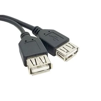 USB Um Mačo para 2 port Dual USB 2.0 A Femea Splitter Y Cabo De Dados De Energia Papildomų para Computador Sąsiuvinis