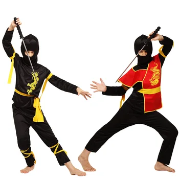 Vaikai Ninjago Drabužių Rinkiniai Ninja Kostiumai Kalėdų Vakarėlį Berniukų, Mergaičių Kariai Slaptas Naujųjų Metų Puras Cosplay Assassin Kostiumas