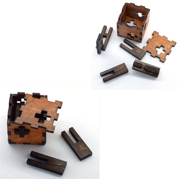 Vaikams Žaislai Kubo Mediniai Žaislai, 3d Puzzle Suaugusiųjų Kong Ming Užraktas Gera Dovana Nuo Senovės išminčių Jums Familys
