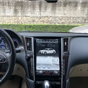 Vertikalus ekranas, Automobilių Tesla stiliaus auto radijo multimedijos grotuvo Infiniti Q50 Q50L Q60S-2019 DSP galvos vienetas gps navigacijos