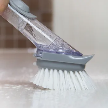 Virtuvės reikmenys automatinė skystų valymo šepetys namus daugiau naudoti šepetėliu plauti puodus teptuku nešiojamieji rankiniai sponge vadovas valymo šepetys