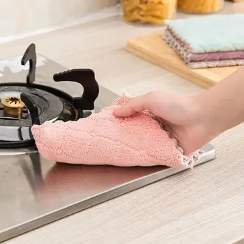 Virtuvės Valymo Skudurus Absorbentas ir nepūkuotu naftos-nemokamai nuvalykite stalą rankšluostį buitinių indų šveitimo padas Atsitiktinių Spalvų Karšto