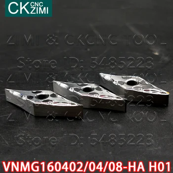 VNMG160402-HA H01 VNMG160404-HA H01 VNMG160408-HA H01 Tekinimo karbido įdėklai Pjovimo peilis CNC staklės, įrankiai VNMG aliuminio