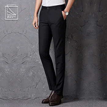 Vyras Pavasarį 2019 Kinija Inported Drabužius Mens Kelnės Didelis Dydis Juodas Vyras Kostiumas Kelnės Slim Fit Verslo Kelnės Prekės