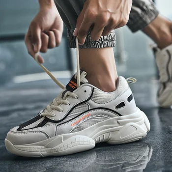 Vyriški batai mados sportiniai bateliai atspindintis banga batų kvėpuojantis akių laisvalaikio bateliai mažai viršuje dilimui bėgimo bateliai