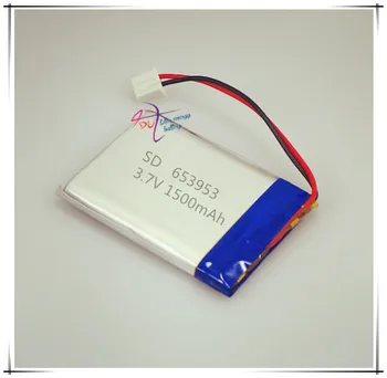 XHR-2P 2.54 3.7 V, 1500 mah 653953 polimeras ličio batterystory mašina diktofonas