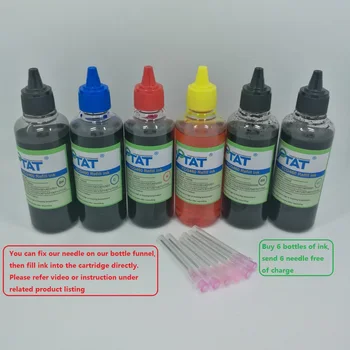 YOTAT 6pcs*100ml Dye ink Canon PGI-470 CLI-471 SGN-570 CLI-571 SGN-670 CLI-671 SGN-450 CLI-451 SGN-550 CLI-551 SGN-650
