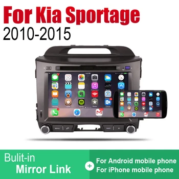 ZaiXi Android 2 Din Auto Radijas, DVD Kia Sportage Sportage R 2010~Automobilio Multimedijos Grotuvas GPS Navigacija Radijo
