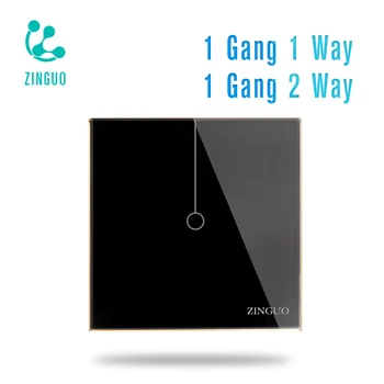 ZINGUO K2 UK Smart Sienos Wifi Jungiklis 1 2 3 4 Gauja 1 2 Būdas APP Tolimosios Šviesos Smart Home Touch Jungiklis Veikia su Alexa