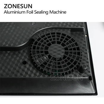 ZONESUN 220V Elektromagnetinės indukcijos Gruntas aliuminio folija, sandarinimo mašina, skirta plastiko, stiklo butelių, dangtelis su PP,PE,PS 15-100mm
