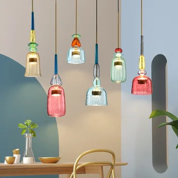 šiuolaikinių led stiklo kamuolys hanglamp sieniniai šviestuvai pakabukas šviestuvo šviesos sieniniai šviestuvai, miegamojo, valgomojo kambario