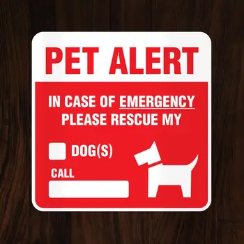 Šuo Saugos Lipdukas - Skubios Pagalbos Įspėjimo Veislynas Apsaugos Narve Decal