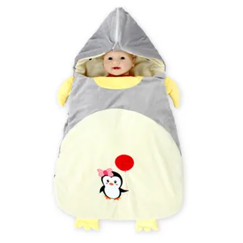 Žiemos Sustorėjimas, miegmaišiai Anti-išgąsdinimą Kūdikių Paketas Vežimėlis Naujagimiui su Pirštine Dvejopo naudojimo Vėjo