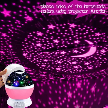 Žvaigždžių Žvaigždėtas Dangus LED Projektorius Mėnulis Naktį Lempos Baterija USB Miegamasis Šalies Projekcija Lempos Vaikų Nakties Šviesos Dovana Pokemon