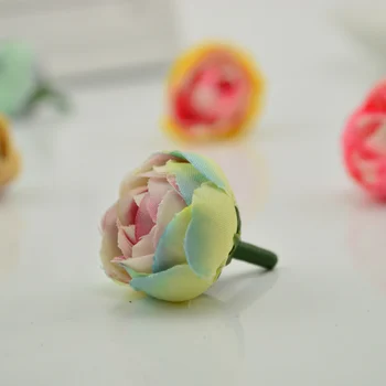 10vnt šilko rožės dovanos scrapbooking amatų Netikrą gėlių pigūs arbatos pumpuras Dirbtinės Gėlės namuose Vestuvių dekoro priedai
