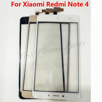 10x Touch Ekranas Xiaomi Redmi 4 Pastaba Note4 Jutiklinis Skydelis, LCD Ekranas Stiklas, skaitmeninis keitiklis