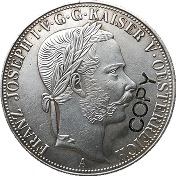 1867 m. Austrija 3 1/2 Gulden monetos kopija 41MM