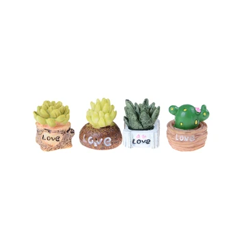 1PCS Miniatiūriniai Lėlių Bonsai Ornamentu Augalų Puodą, Baldai, Žaislai naujausias Mini Lėlių Sultingi augalai Žaliųjų Augalų