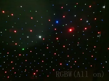 1x2M RGBW 4 Spalvų Etape Fone LED DJ Star Ekranas LED Žvaigždėtu Užuolaidų Su CE Patvirtintas