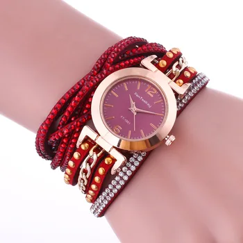 2018 Naujų Karšto Pardavimo Ilgos Grandinės Apyrankė Žiūrėti Moterys, Ponios Kristalų Suknelė Kvarcinis Laikrodis Relojes Mujer FT1001