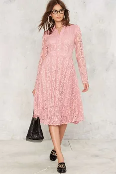 2019 m. rudenį naujų atvykimo mados kilimo ir tūpimo tako moteris seksuali suknelė slim pink ilgomis rankovėmis plius dydis suknelės, šaliai