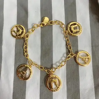 2020 m. prancūzijos Šalto Metalo Vėjo triumfo arka Apyrankė žalvarinis paauksuotas retro kietas aukso simbolis bileklik armbanden voor vrouwen