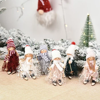 2021 Kalėdų Angelas Medinės Lėlės Žaislas Kalėdų Eglutė Pakabukas Ornamentu Namų Puošybai