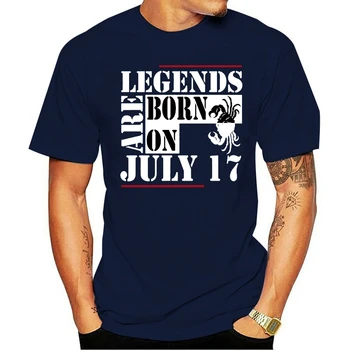 2021 naujųjų metų mados marškinėliai Medvilnės Žmogui Legendos Gimė liepos 17 Neon