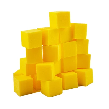 20pcs/daug Geltonos spalvos Nagų Buferio Failus Sponge Nagų Šlifavimas, Blokų, 