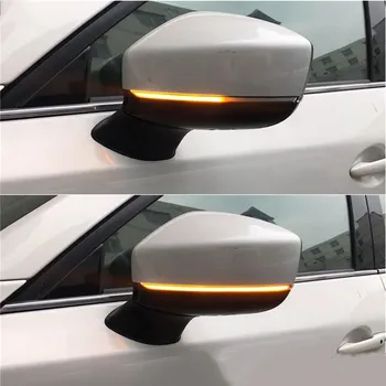2vnt Skirti Mazda CX-5 CX5 2017 2018 CX-8 CX-9 CX9 Dinamiškas Posūkio Signalo LED Šoninis galinio vaizdo Veidrodis Indikatorius Eilės Indikatorių Šviesos