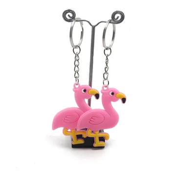 4pcs Flamingo Šalies Gumos Apyrankė Keychain Dekoracijos Vaikams Džiaugtis Spalvinga Vienaragis Šalies Prekių Gimtadienio