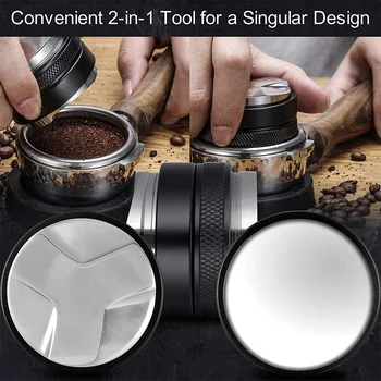 5m Dukart Galvos Kavos Tuner 54mm Portafilter su Reguliuojamu Gylio Profesinės Manual Espresso Funtowa