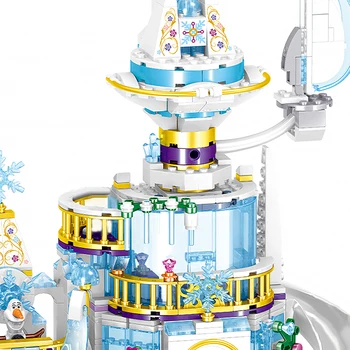 617pcs Princesė Sniego Karalienė Ledo Pilis Sniego Duomenys Blokai Žaislas Suderinamus Draugų Plytų Žaislai Vaikams