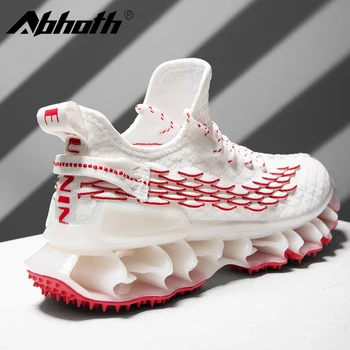 Abhoth Vyrų Kvėpuojantis Laisvalaikio Bateliai Patogus Anti-išspausti Snukio Audiniai Sneaker Lauko Laisvalaikio Atspindintis Teniso Vaikščiojimo Batai