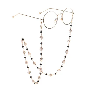 Aukštos kokybės Crystal Pearl neslidus rankų darbo akiniai, grandinės asmeninį mados akiniai virvės virvelės akiniai, aksesuarai