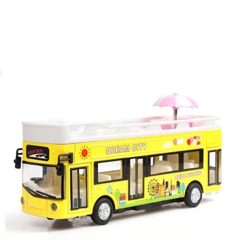 Aukštos kokybės Londono Autobusų Žaislai Metalo automobilių Lieti Diecasts & Žaislinių Transporto priemonių Automobilio Modelio Miniatiūra Modelis Dvigubai ekskursijos autobusu Žaislas Automobilis